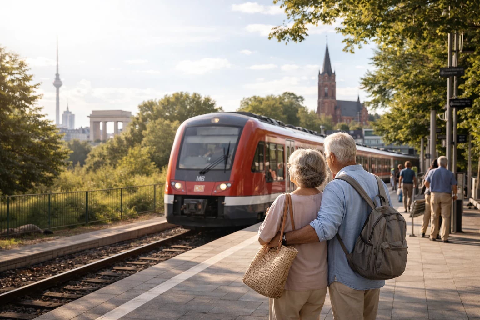Grüne Umgebung der Senior Spirit in Nauen